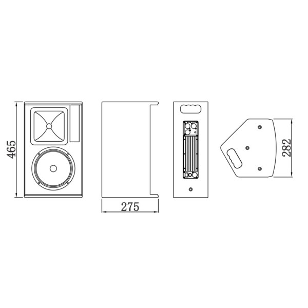 Comprar DSPPA DSPPA-D6533A Caja acústica activa profesional DSPPA  - Amplificador Clase D integrado - 180W AES | Woofer 8&quot