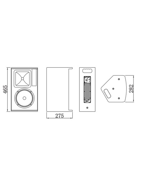 Comprar DSPPA DSPPA-D6533A Caja acústica activa profesional DSPPA  - Amplificador Clase D integrado - 180W AES | Woofer 8&quot