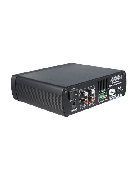 Comprar DSPPA DSPPA-MINI60 Amplificador mezclador DSPPA  - Estéreo baja impedancia 4-16  - 2 canales x 30 W / Clase D - 1 Mic co