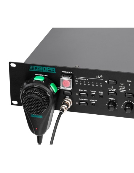 Comprar DSPPA DSPPA-PAVA9500 Controlador evacuación por voz DSPPA - Sistema central PAVA9000 - 8 zonas | 500W | Amplificación 