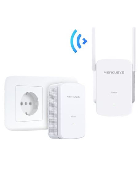 Comprar MERCUSYS MP510KIT Kit PLC con Wi-Fi (MP510+MP500) - HomePlug AV1000Mbps - Transmisión de datos a través de la red eléctr