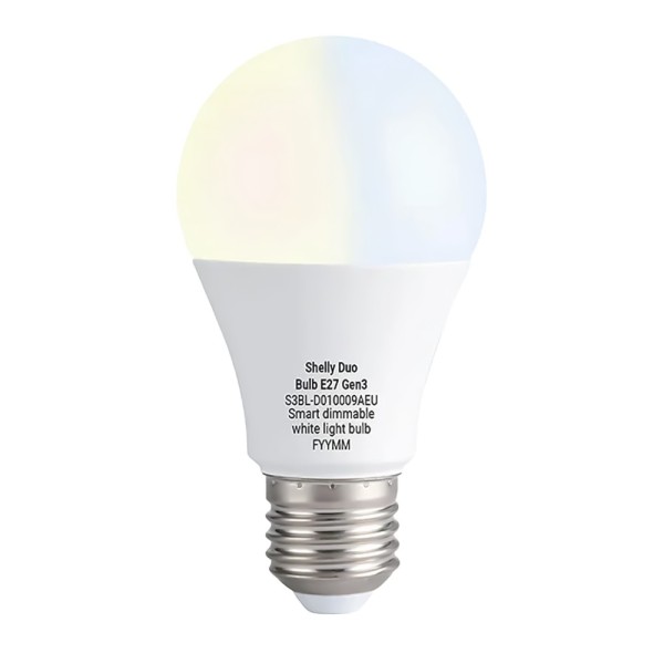 Comprar SHELLY SH-CCT-BULB-E27-GEN3 Shelly Duo Bulb E27 Gen3 - Regulación de intensidad lumínica sin parpadeos - Ajuste de tempe