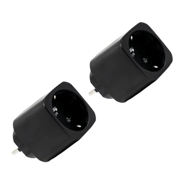 Comprar SHELLY SH-PLUG-M-GEN3-B-X2 Shelly Plug PM Gen3 (Negro) 2 Pcs - Monitoreo preciso del consumo eléctrico - Protección cont