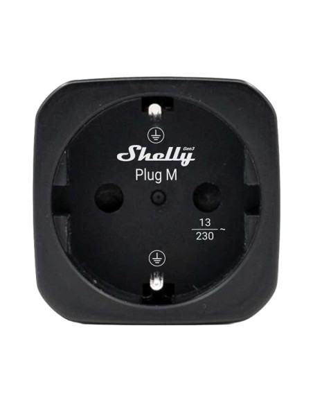 Acheter SHELLY SH-PLUG-M-GEN3-B-X2 Shelly Plug M Gen3 (Noir) 2 pièces - Surveillance précise de la consommation électrique - Pro