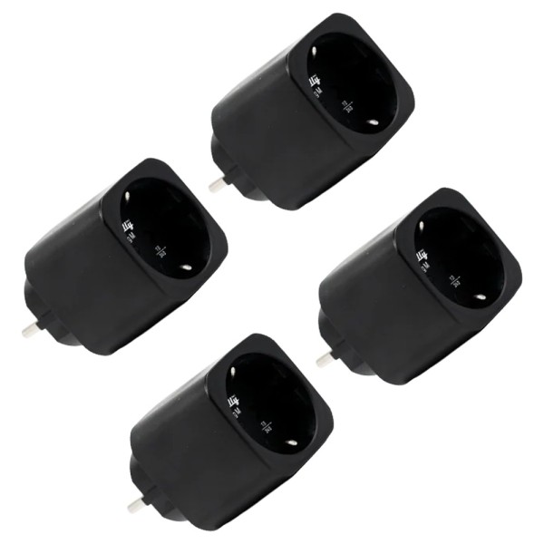 Comprar SHELLY SH-PLUG-M-GEN3-B-X4 Shelly Plug M Gen3 (Negro) 4 Pcs - Monitoreo preciso del consumo eléctrico - Protección contr