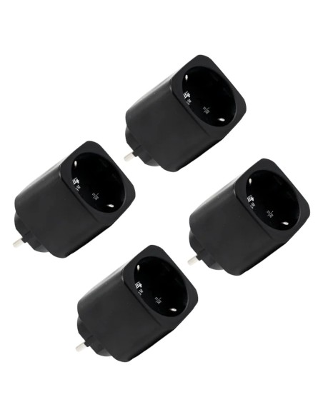 Comprar SHELLY SH-PLUG-M-GEN3-B-X4 Shelly Plug PM Gen3 (Negro) 4 Pcs - Monitoreo preciso del consumo eléctrico - Protección cont