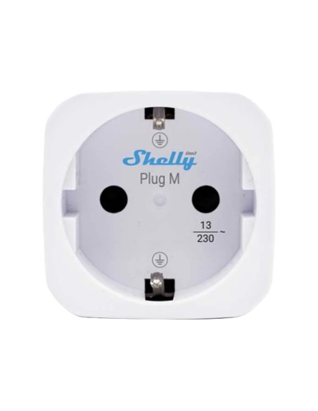 Comprar SHELLY SH-PLUG-M-GEN3-W Shelly Plug PM Gen3 (Blanco) - Monitoreo preciso del consumo eléctrico - Protección contra sobre