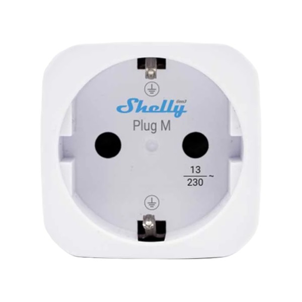 Comprar SHELLY SH-PLUG-M-GEN3-W-X2 Shelly Plug PM Gen3 (Blanco) 2 Pcs - Monitoreo preciso del consumo eléctrico - Protección con