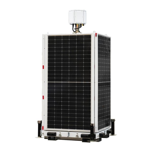 Comprar SAFIRE TRAILER-14KWH-460-6M Torre estacionaria CCTV de muy alta capacidad - Capacidad 14Kw/h | x4 placas 460W - Protecci