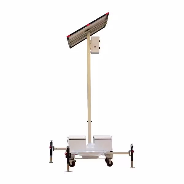 Comprar SAFIRE TRAILER-3KWH-440W-3M Torre estacionaria CCTV de alta capacidad - Capacidad 2.944 Wh | Placa 440W | Litio - Protec