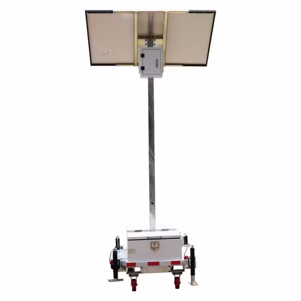 Comprar SAFIRE TRAILER-3KWH-440W-3M Torre estacionaria CCTV de alta capacidad - Capacidad 2.944 Wh | Placa 440W | Litio - Protec