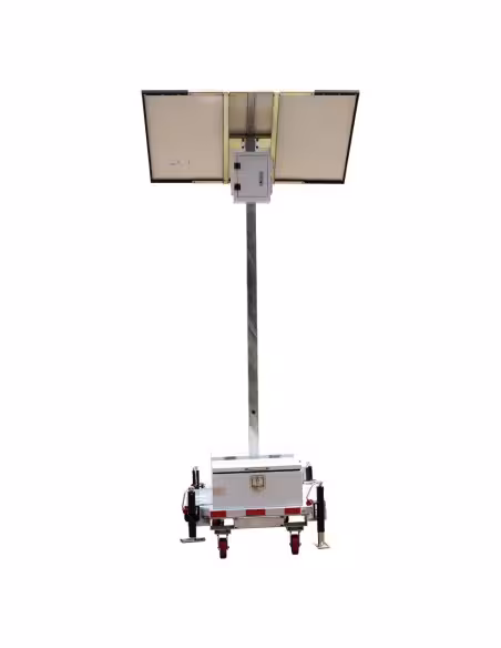 Comprar SAFIRE TRAILER-3KWH-440W-3M Torre estacionaria CCTV de alta capacidad - Capacidad 2.944 Wh | Placa 440W | Litio - Protec