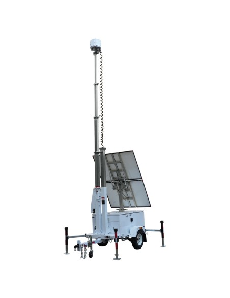 Comprar SAFIRE TRAILER-8KWH-440W-7M NO HOMOLOGADO PARA CRCULAR - Trailer CCTV de alta capacidad - Capacidad 8038W/h | x2 placas 