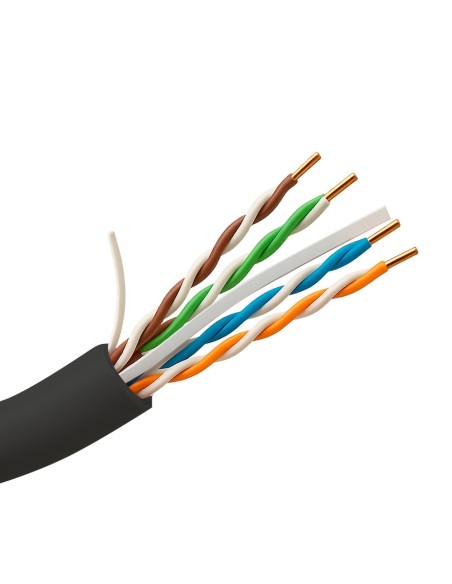 Comprar SAFIRE UTP6-500-BC-OUTDOOR Cable UTP rígido de exterior - Categoría 6 - Cumple con 90m Fluke test - Conductor OFC, purez