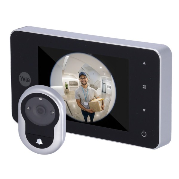 Comprar YALE YALE-DOORVIEWER4500-SILVER Mirilla digital con timbre - Cámara 0.3 Mpx | Ángulo de visión 105º - Pantalla LCD TFT 4