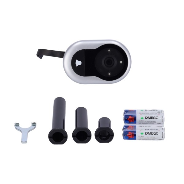 Comprar YALE YALE-DOORVIEWER4500-SILVER Mirilla digital con timbre - Cámara 0.3 Mpx | Ángulo de visión 105º - Pantalla LCD TFT 4
