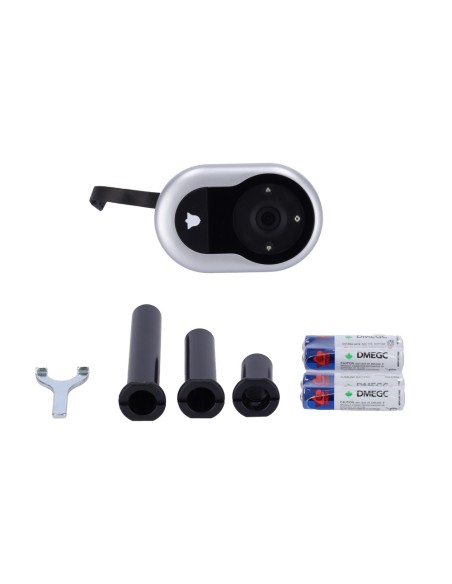 Comprar YALE YALE-DOORVIEWER4500-SILVER Mirilla digital con timbre - Cámara 0.3 Mpx | Ángulo de visión 105º - Pantalla LCD TFT 4