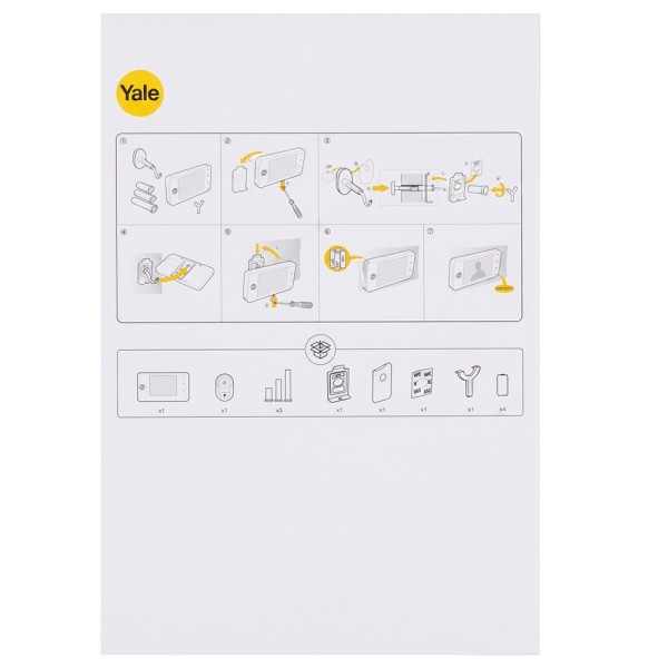 Comprar YALE YALE-DOORVIEWER4500-SILVER Mirilla digital con timbre - Cámara 0.3 Mpx | Ángulo de visión 105º - Pantalla LCD TFT 4