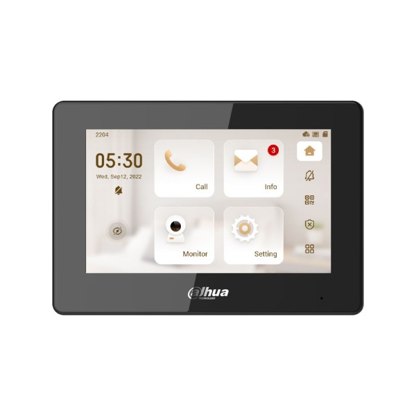 Comprar DAHUA DAHUA-5218 Monitor interior IP Dahua serie VTH5 de 7 pulgadas con 2 hilos y PoE