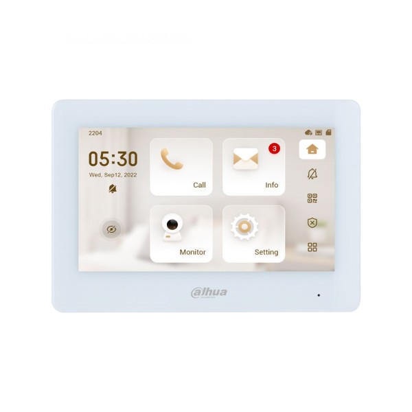 Comprar DAHUA DAHUA-5223 Monitor interior IP y Wi-Fi Dahua serie VTH5 de 7 pulgadas con PoE