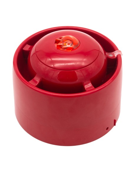 Comprar KIDDE COMMERCIAL KE-AS3015R-WM Sirena analógica inteligente serie Excellence montaje en pared. Color rojo