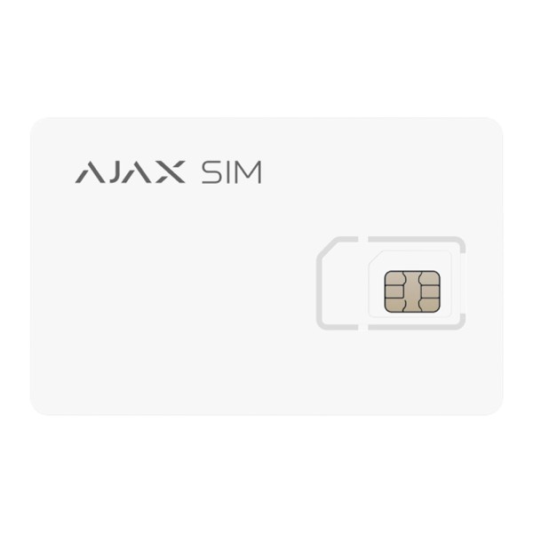 Comprar AJAX AJ-SIM Tarjeta SIM Ajax - GlobalSIM Multioperador - 2G/3G/4G (LTE) - Tarifa plana de datos - Compatible únicamente 