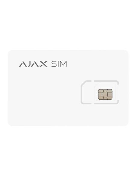 Comprar AJAX AJ-SIM Tarjeta SIM Ajax - GlobalSIM Multioperador - 2G/3G/4G (LTE) - Tarifa plana de datos - Compatible únicamente 