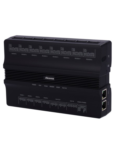 Comprar AKUVOX AK-A095-LTE Controladora de acceso PoE - Tarjeta, QR y PIN - 100.000 usuarios | 200.000 registros - 8 lectores po