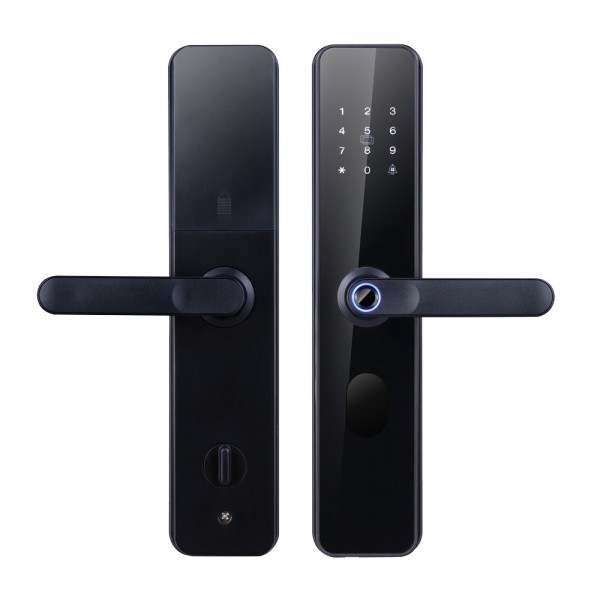 Comprar AKUVOX AK-C6 Cerradura inteligente - Huella, tarjeta MF y PIN - 250 usuarios | ZigBee - Autónoma 4 x pilas AA - APP móvi