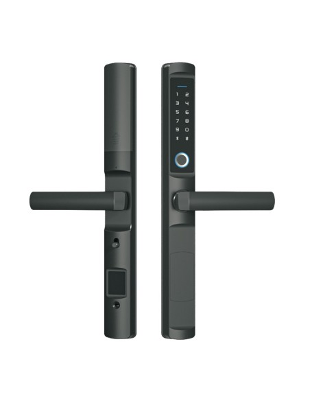 Comprar AKUVOX AK-F2 Cerradura inteligente - Huella, tarjeta MF y PIN - 100 usuarios | ZigBee - Autónoma 4 x pilas AAA - APP móv