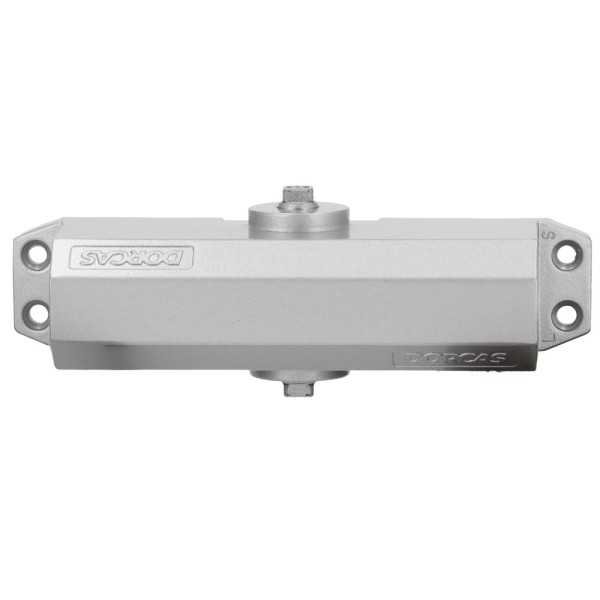 Comprar DORCAS DR-DC1-SILVER Cierrapuertas de brazo articulado - Instalación de superficie y reversible - Apertura convencional 