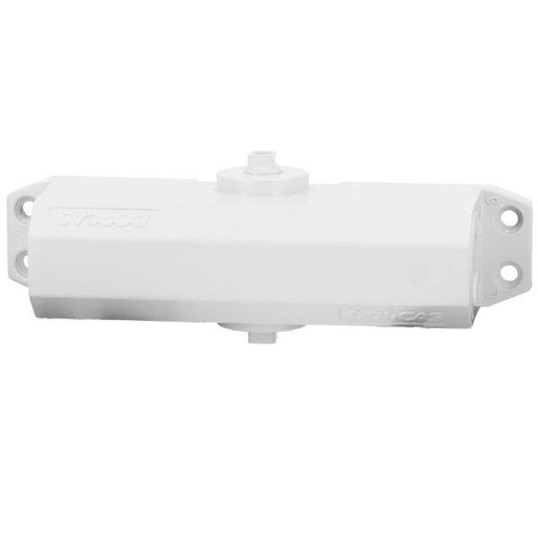 Comprar DORCAS DR-DC1-WHITE Cierrapuertas de brazo articulado - Instalación de superficie y reversible - Apertura convencional -