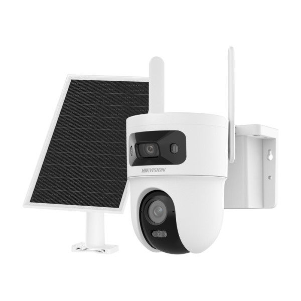 Comprar HIKVISION DS-2CFSP8-D/4G-SIM(2.8+4MM) Cámara PTZ IP 4G con panel solar VALUE - Resolución 4 Mpx (2560x1440) - Lente dual