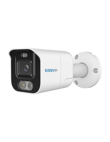 Comprar EASY-P EP-IPB121A-8-SL Cámara Bullet IP AI EASY-P - 8MP | Lente2.8 mm - IR 40 m | Luz blanca 30 m | Mic | Altavoz - Plug