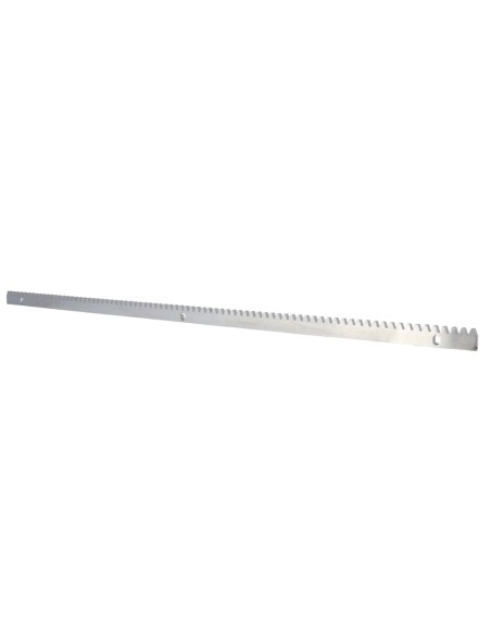 Comprar OEM PB-GATEOPENER-STEELRACK12 Cremallera para automatismo - Engranaje de paso M4 - Dimensiones: 1000 (An) x 30 (Al) x 12