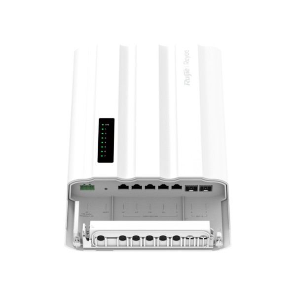 Comprar REYEE RG-ES207GS-AC-OD Ruijie Reyee Cloud Managed L2 PoE Switch - 5 puertos Gigabit RJ45 y 2 ranuras SFP de subida - 4 p