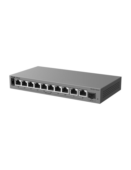Comprar REYEE RG-ES211GS-LP Ruijie Reyee Cloud Managed L2 Switch - 10 puertos Gigabit RJ45 y 1 ranura SFP - 8 puertos PoE/PoE+ c
