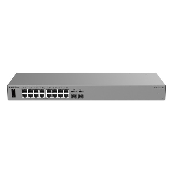 Comprar REYEE RG-ES216GC2MS Ruijie Reyee Cloud Managed L2 Switch - 16 puertos Gigabit RJ45 y 2 ranuras 2.5G SFP - Resiliencia de