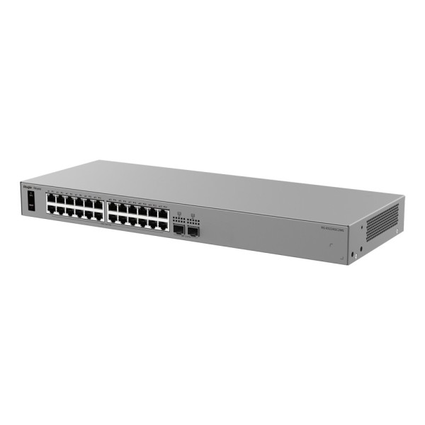 Comprar REYEE RG-ES224GC2MS Ruijie Reyee Cloud Managed L2 Switch - 24 puertos Gigabit RJ45 y 2 ranuras 2.5G SFP - Resiliencia de