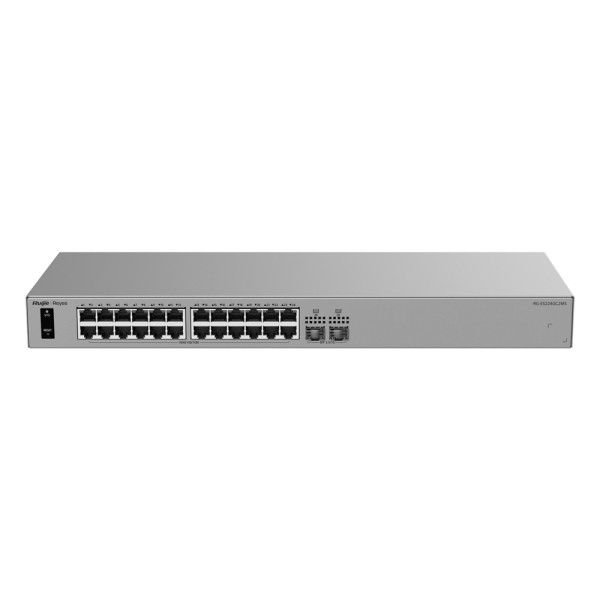 Comprar REYEE RG-ES224GC2MS Ruijie Reyee Cloud Managed L2 Switch - 24 puertos Gigabit RJ45 y 2 ranuras 2.5G SFP - Resiliencia de