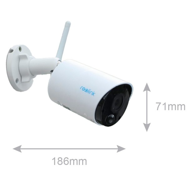 Comprar REOLINK RL-ARGUS-ECO-B320-SOLARKIT-V2 Reolink Cámara WiFi a Batería con Panel Solar - 5MP (2880x1616) - IR 10 m / Sirena