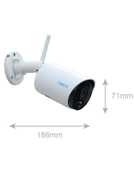 Comprar REOLINK RL-ARGUS-ECO-B320-SOLARKIT-V2 Reolink Cámara WiFi a Batería con Panel Solar - 5MP (2880x1616) - IR 10 m / Sirena