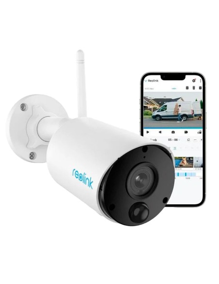 Comprar REOLINK RL-ARGUS-ECO-B320-SOLARKIT-V2 Reolink Cámara WiFi a Batería con Panel Solar - 5MP (2880x1616) - IR 10 m / Sirena