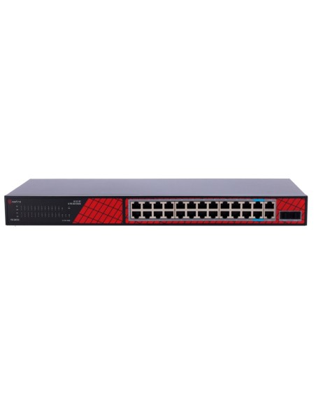 Comprar SAFIRE SF-SW2824HIPOE-GF-300 Safire Switch Hi-PoE - 24 puertos + 2 SFP Uplink + 2 Uplink RJ45 - Velocidad de puertos Gig