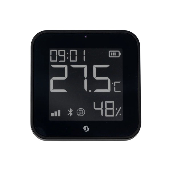 Comprar SHELLY SH-BLU-HT-DISPLAY-ZB-B Shelly BLU H&amp;T Display ZB Negro - Sensor de humedad y temperatura  - Pantalla de tinta