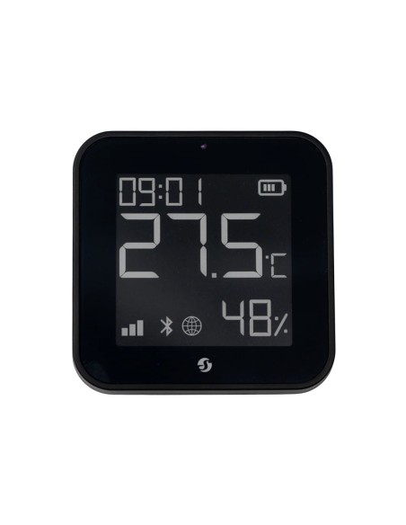 Comprar SHELLY SH-BLU-HT-DISPLAY-ZB-B Shelly BLU H&amp;T Display ZB Negro - Sensor de humedad y temperatura  - Pantalla de tinta