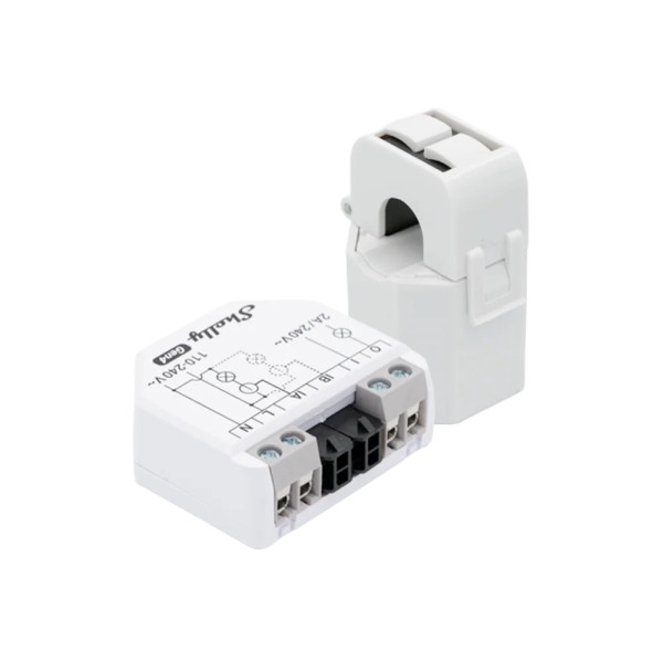 Comprar SHELLY SH-EM-GEN4-50A Shelly EM Gen4 + 50A - Medición de 2 canales / Pinza 50A Incluida - Control de contactor mediante 