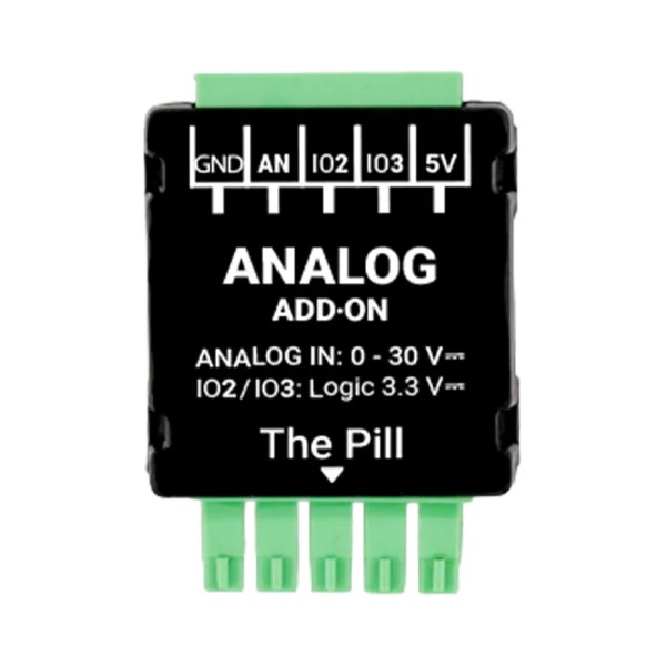 Comprar SHELLY SH-PILL-SPLITTER-ANALOG-ADDON Shelly Analog 0-30 V Add-on - Monitoreo preciso de voltaje DC hasta 30 V - Entrada 