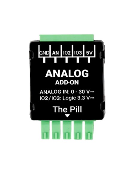 Comprar SHELLY SH-PILL-SPLITTER-ANALOG-ADDON Shelly Analog 0-30 V Add-on - Monitoreo preciso de voltaje DC hasta 30 V - Entrada 