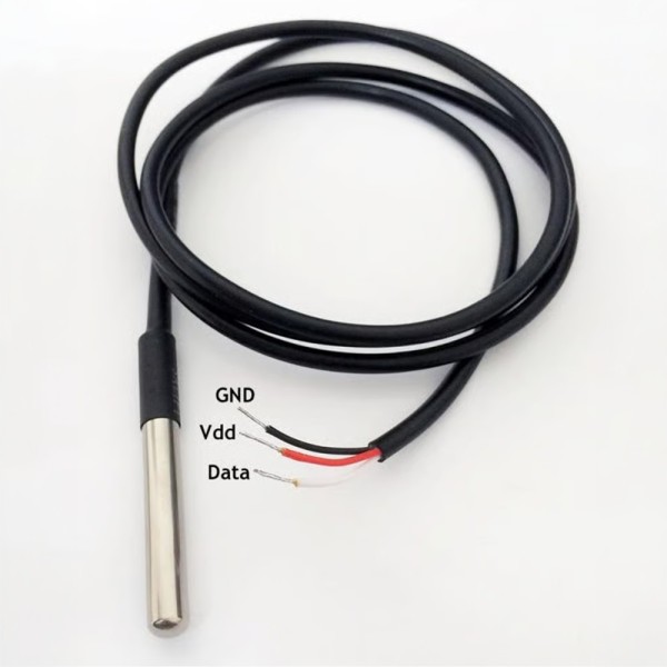Comprar SHELLY SH-SENSOR-DS18B20-1M Shelly Temperature sensor DS18B20 (1 meter) - Medición precisa de temperatura de -55°C a +12